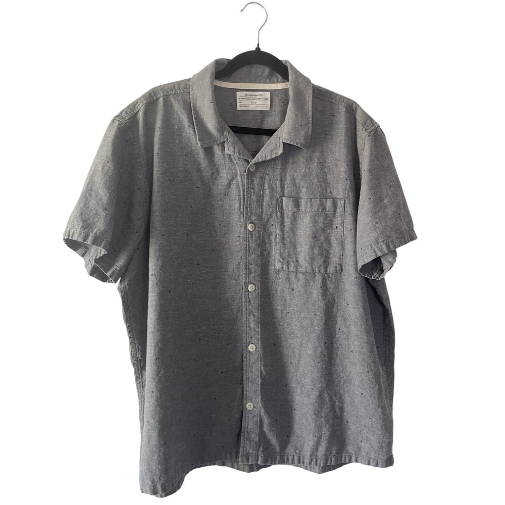REI Co-op Trailsmith Woven Shirt‎ Mens Size XL Button Down Grey